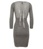 Elegant 3 Quarter Sleeved Lace Back Dress - 3 Colours