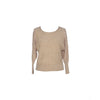 Beige Lace Arms Knitted Jumper