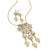 Antique Gold Effect Design Drop Necklace Set