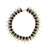 Black and Gold Spike Necklace